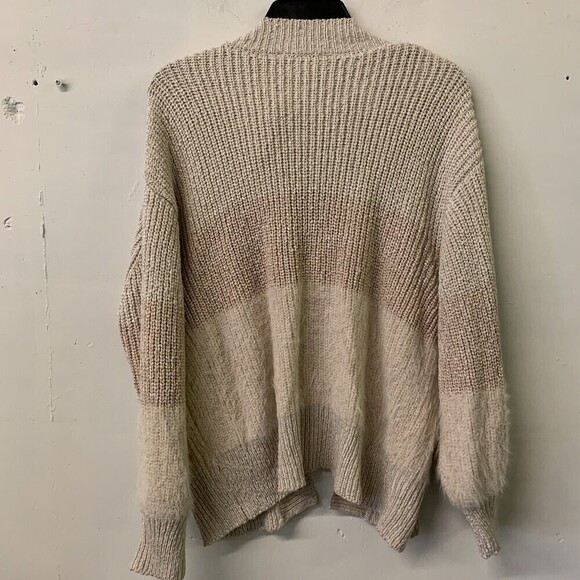 All In Favor Size Small Multicolor Striped Open Front Oversized Cardigan Sweater - Picture 2 of 4